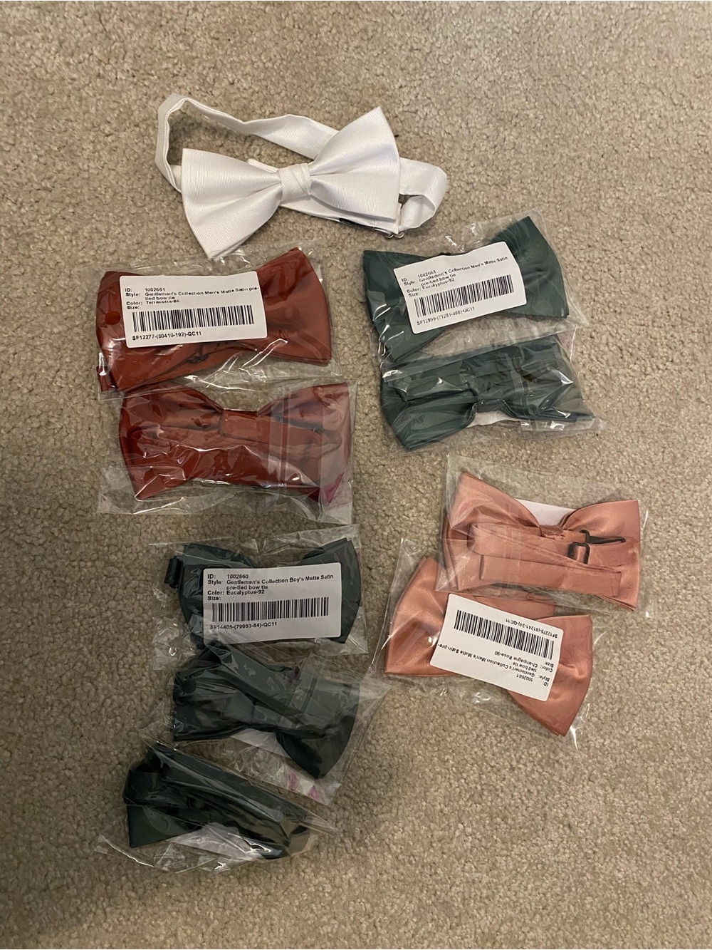 Azazie White Bow Ties and Assorted Sets